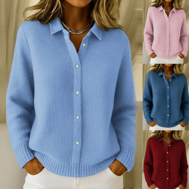 Chemise maille texturée boutonnée — vue 4