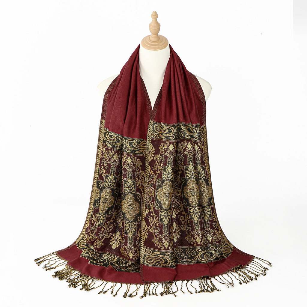 Châle oversize à motifs — vue 7