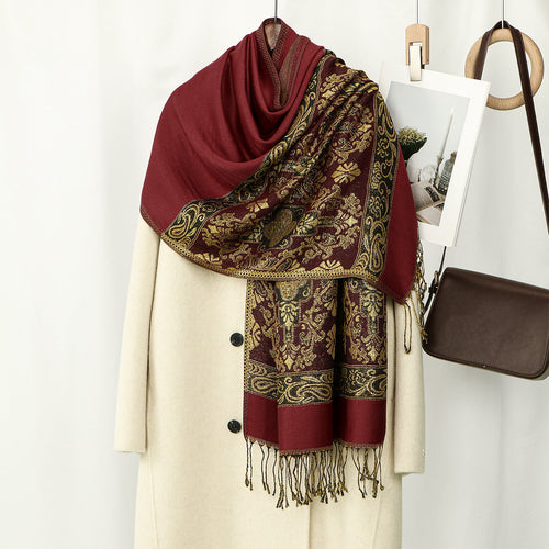 Châle oversize à motifs — vue 2