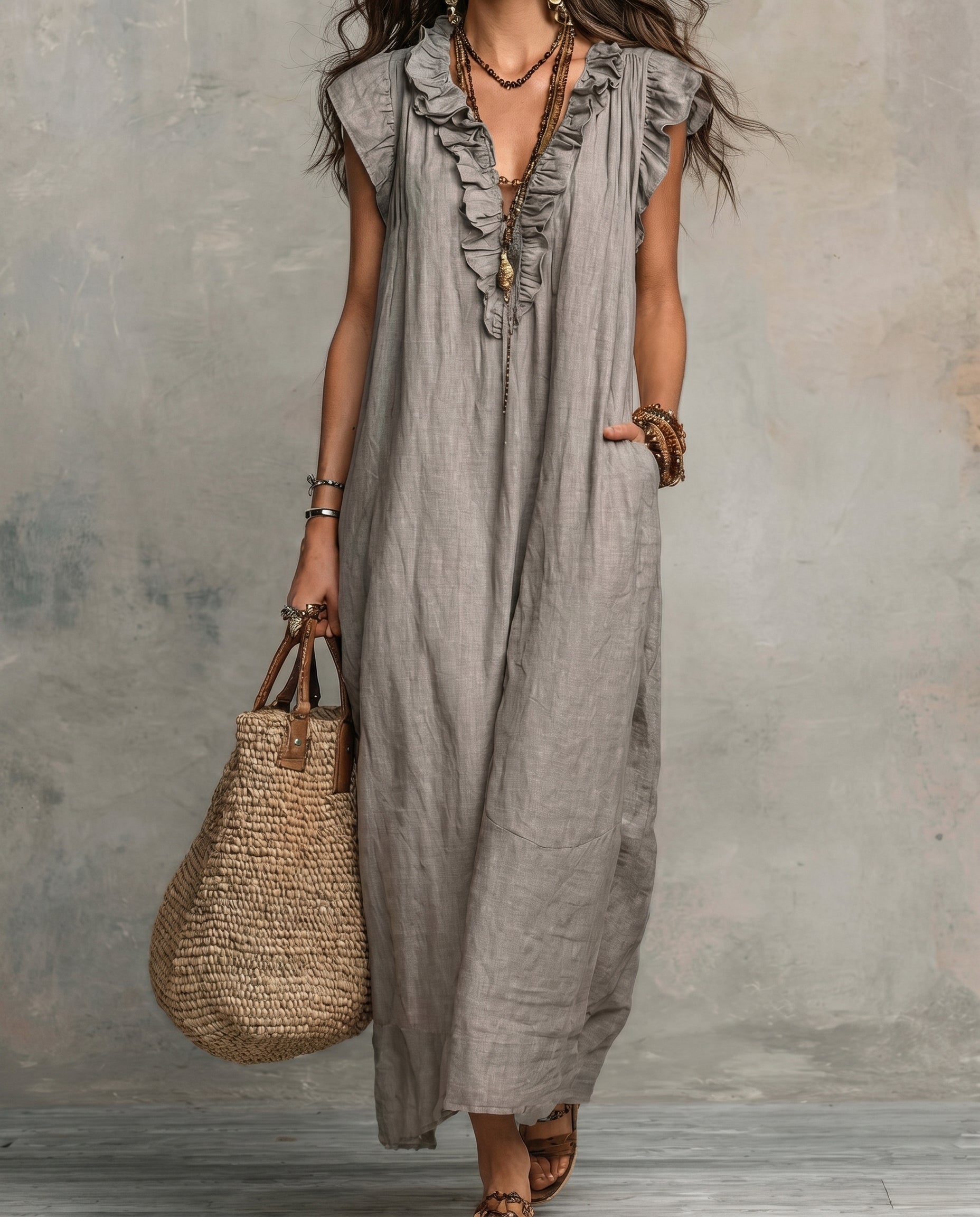 Robe longue bohème — vue 3