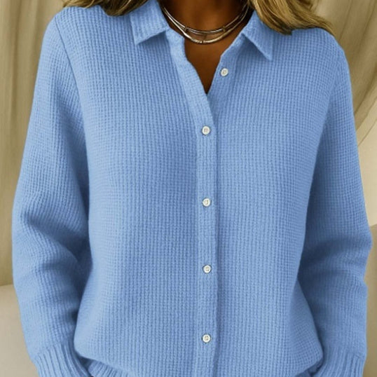 Chemise maille texturée boutonnée — vue 5